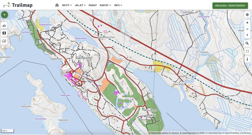 trailmap retkikartta