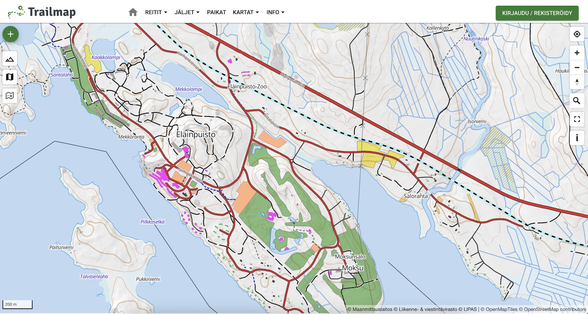 Trailmap retkikartta